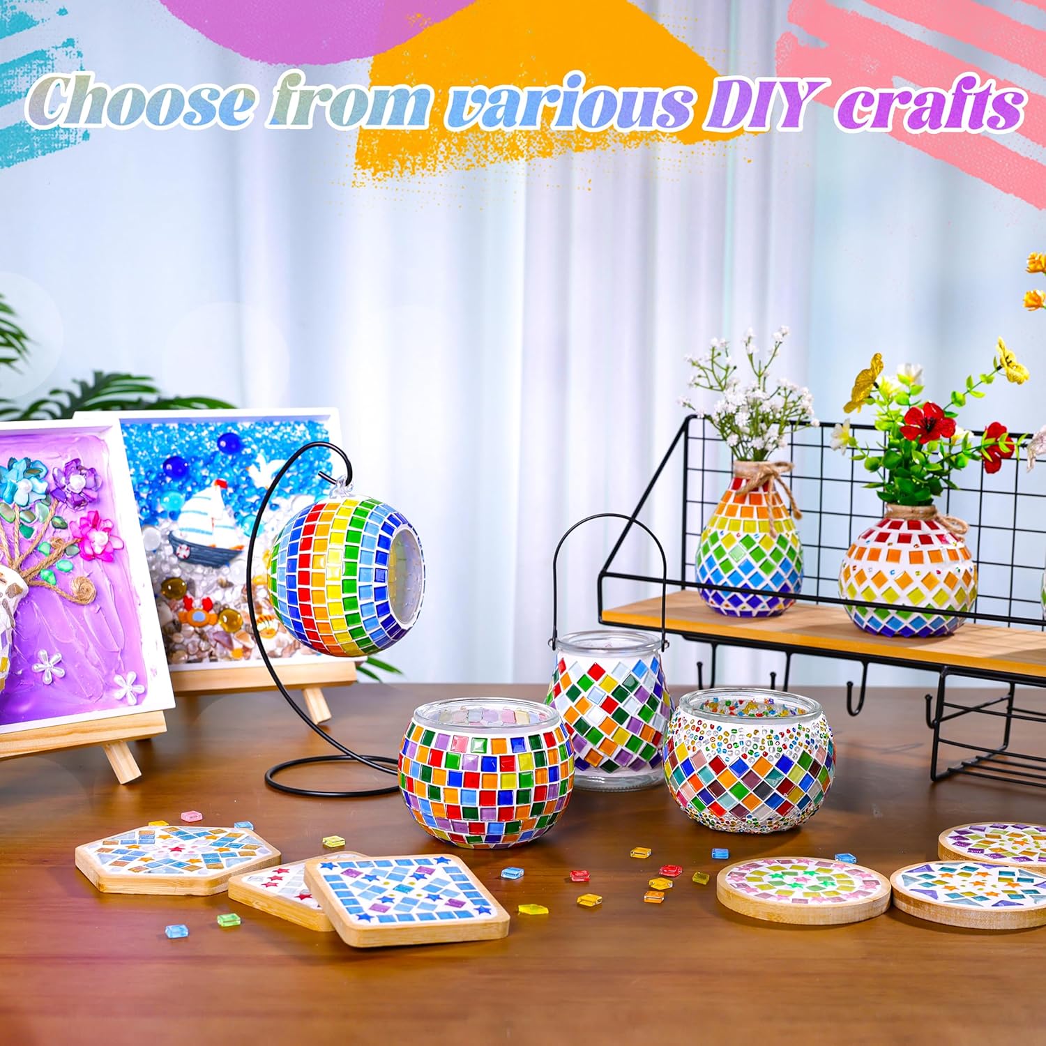 DIY Mosaic Candle Holder Kit