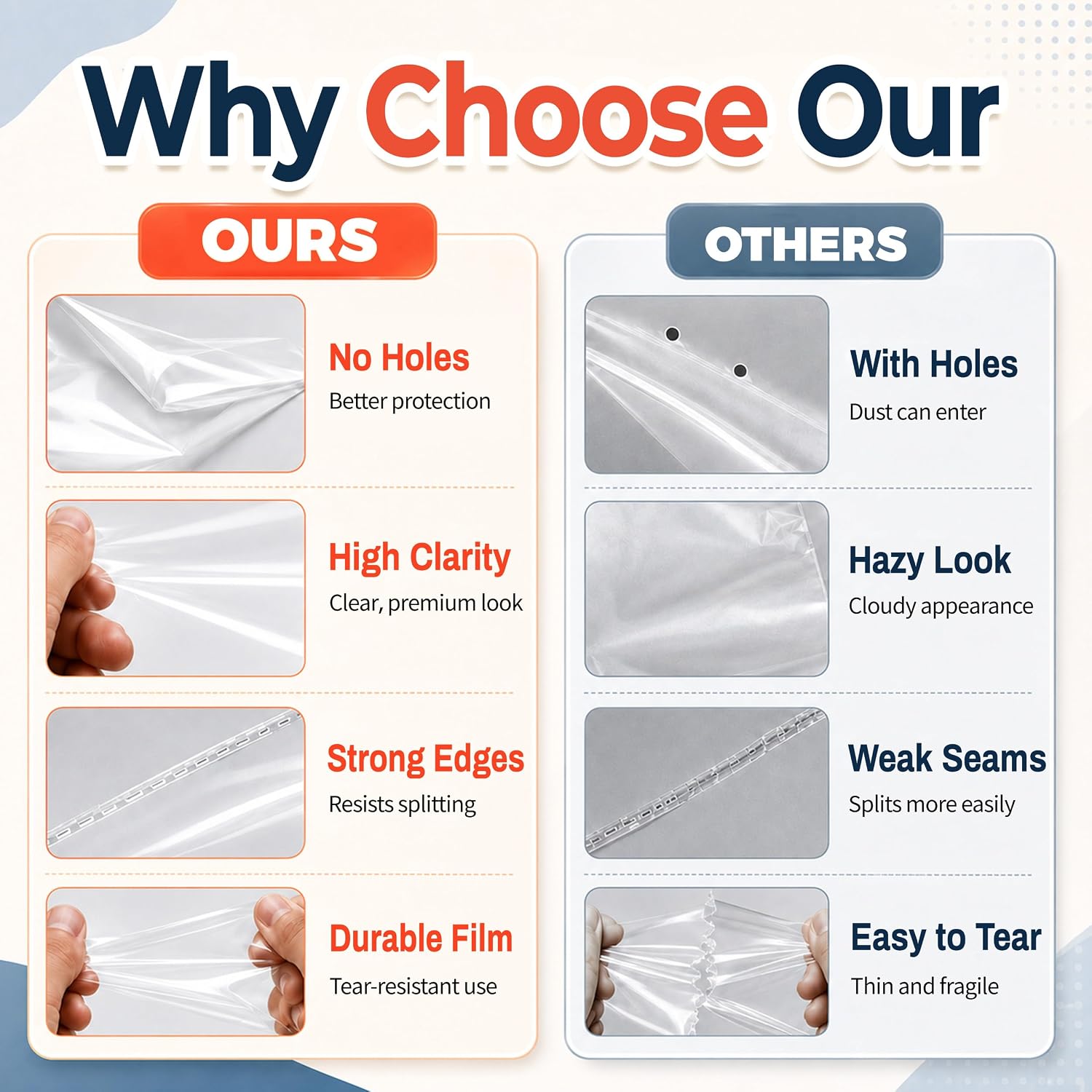 Clear Self-Sealing Cellophane Bags