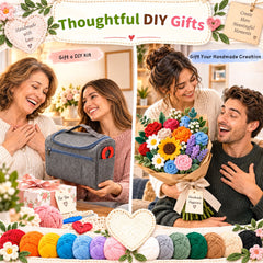 Crochet Kit for Beginners Adults, Beginner-Friendly, Complete Set