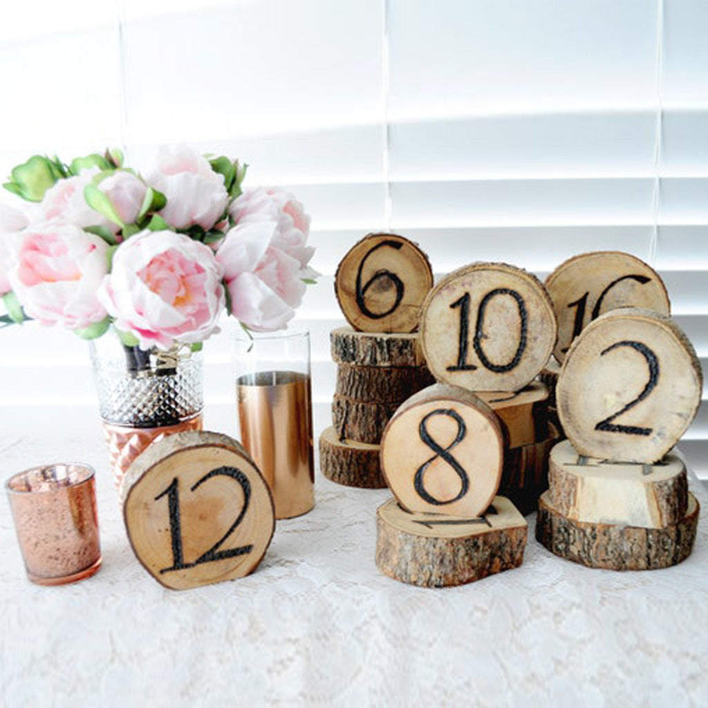 Wedding Table Number, 1-10 Wooden Table Number