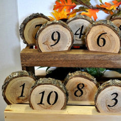 Wedding Table Number, 1-10 Wooden Table Number