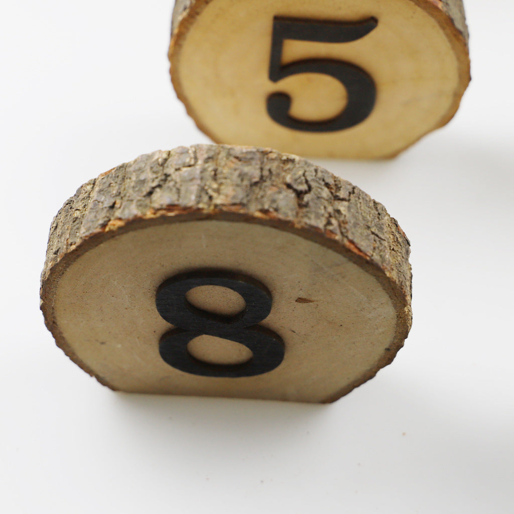Wedding Table Number, 1-10 Wooden Table Number