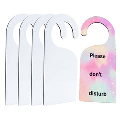5 Pack Sublimation Blanks Door Sign Wooden Hanger