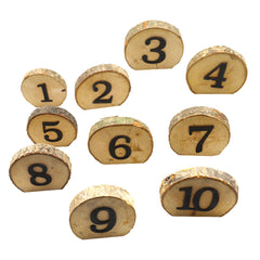 Wedding Table Number, 1-10 Wooden Table Number