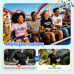 Quick Dry Sublimation Shirts Blanks Bulk 5 Pack Unisex S-2XL - Black