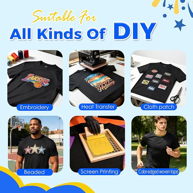 Quick Dry Sublimation Shirts Blanks Bulk 5 Pack Unisex S-2XL - Black