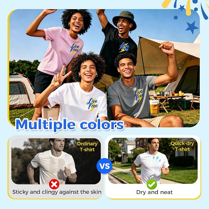 Quick Dry Sublimation Shirts Blanks Bulk 1 Pack Unisex L - White