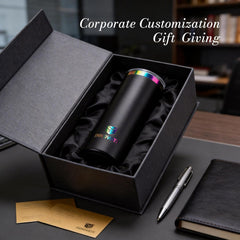 10 Pack 20 oz Rainbow Engraving Tumblers – Stainless Steel Skinny Straight Tumblers
