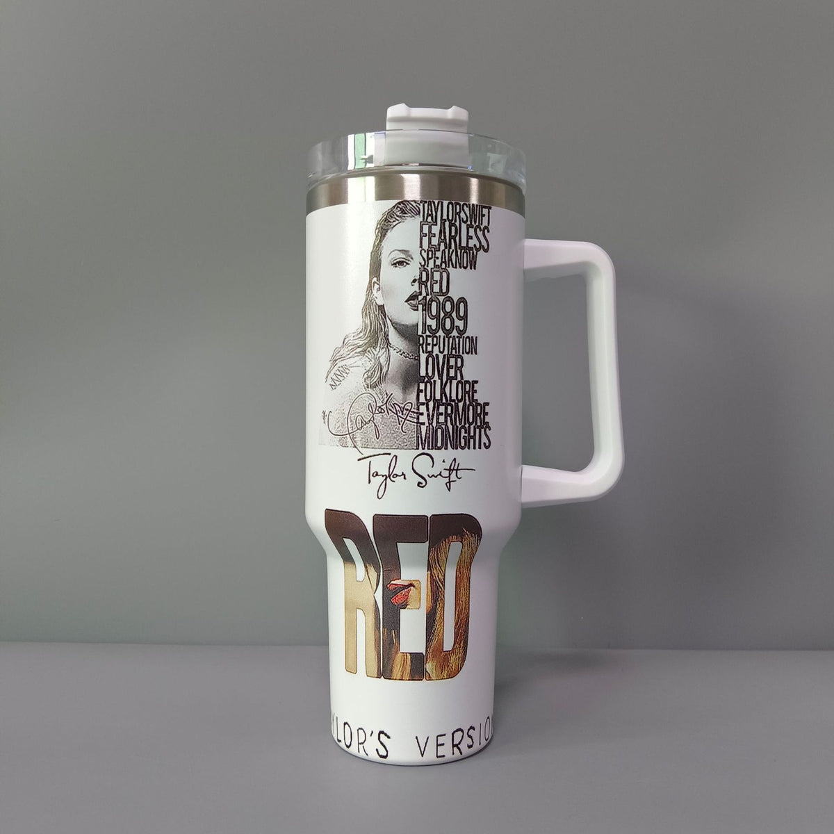 TAYLOR SWIFT - 40oz Stainless Steel Tumbler with handle - Designer Picks