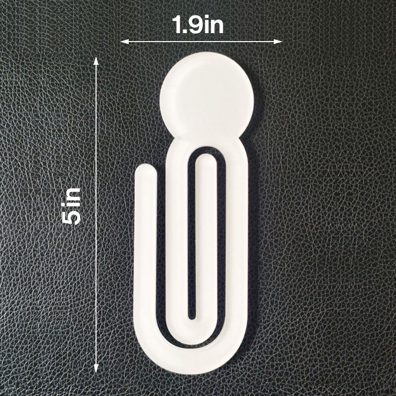 Sublimation Paper Clips, 18 style Blanks Bulk Acrylic Jumbo Paper Clips
