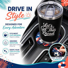 Sublimation Car Coasters – 50 Pack with Bags