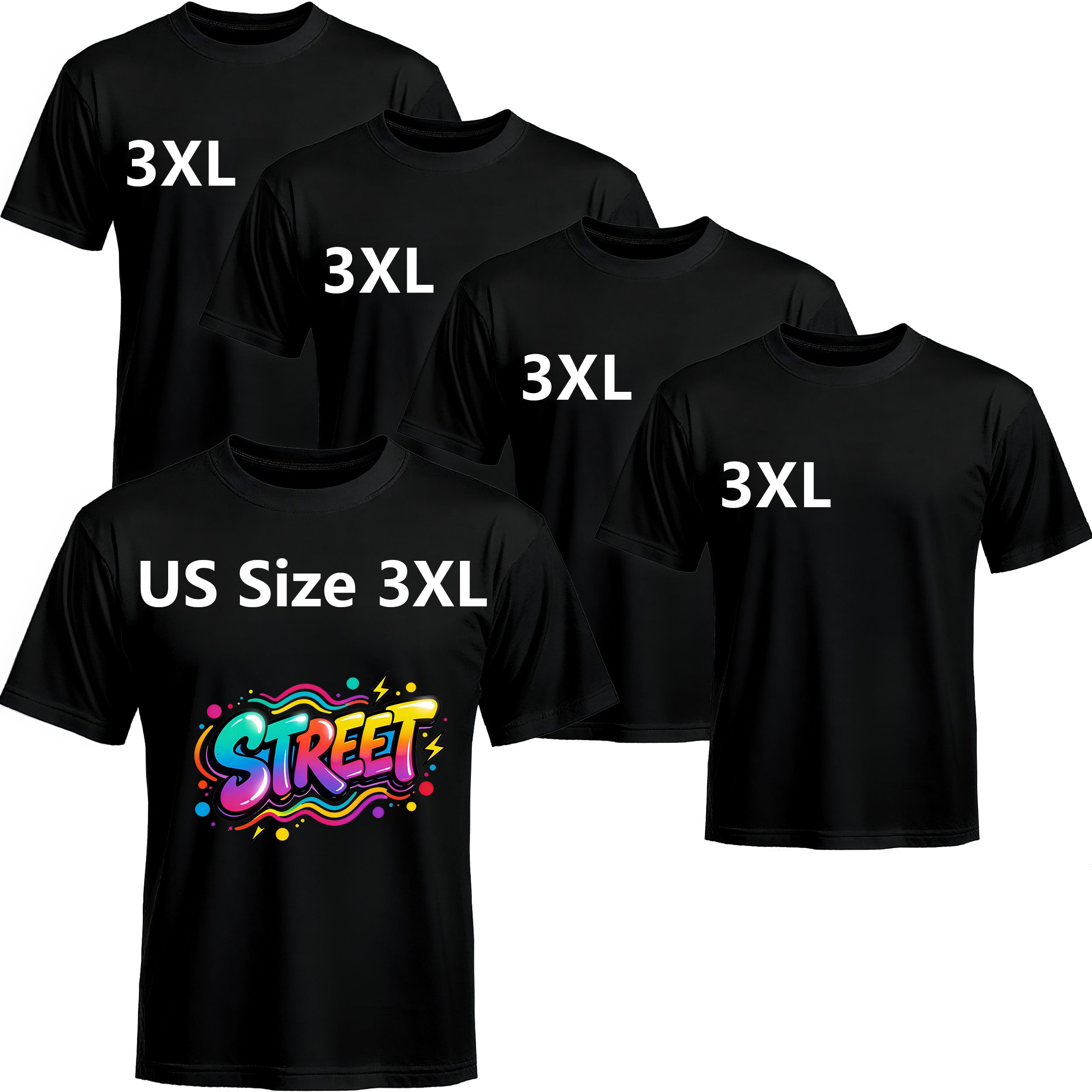 5-Pack Black Blank Polyester T-Shirts – Unisex Crew Neck Short Sleeve Basic Moisture-Wicking Tee Set, XS-3XL, Father’s Day Sale Only $16.99