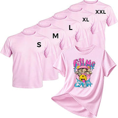 Quick Dry Sublimation Shirts Blanks Bulk 5 Pack Unisex S-2XL - Pink