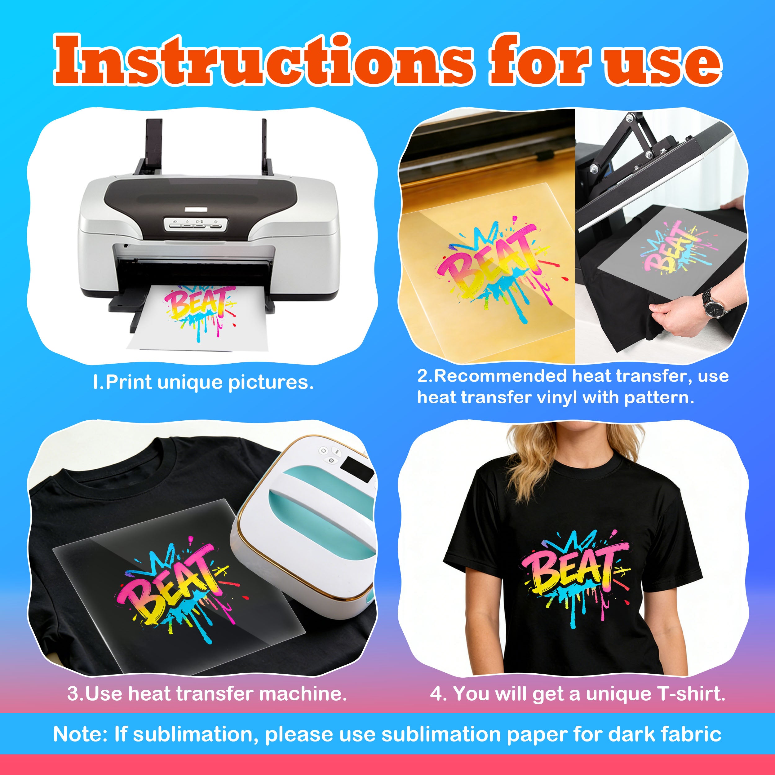 5 Pack Black Blank Polyester T-Shirts – Crew Neck Short Sleeve - M