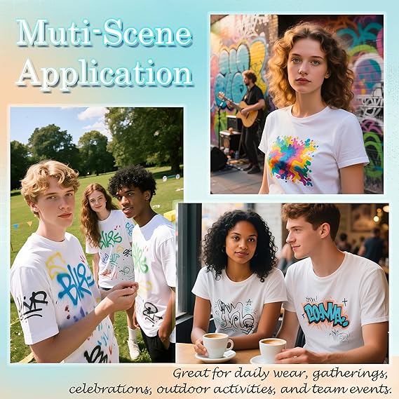 3 Pack Sublimation T-Shirts Bulk – Unisex White Polyester for Heat Transfer - M