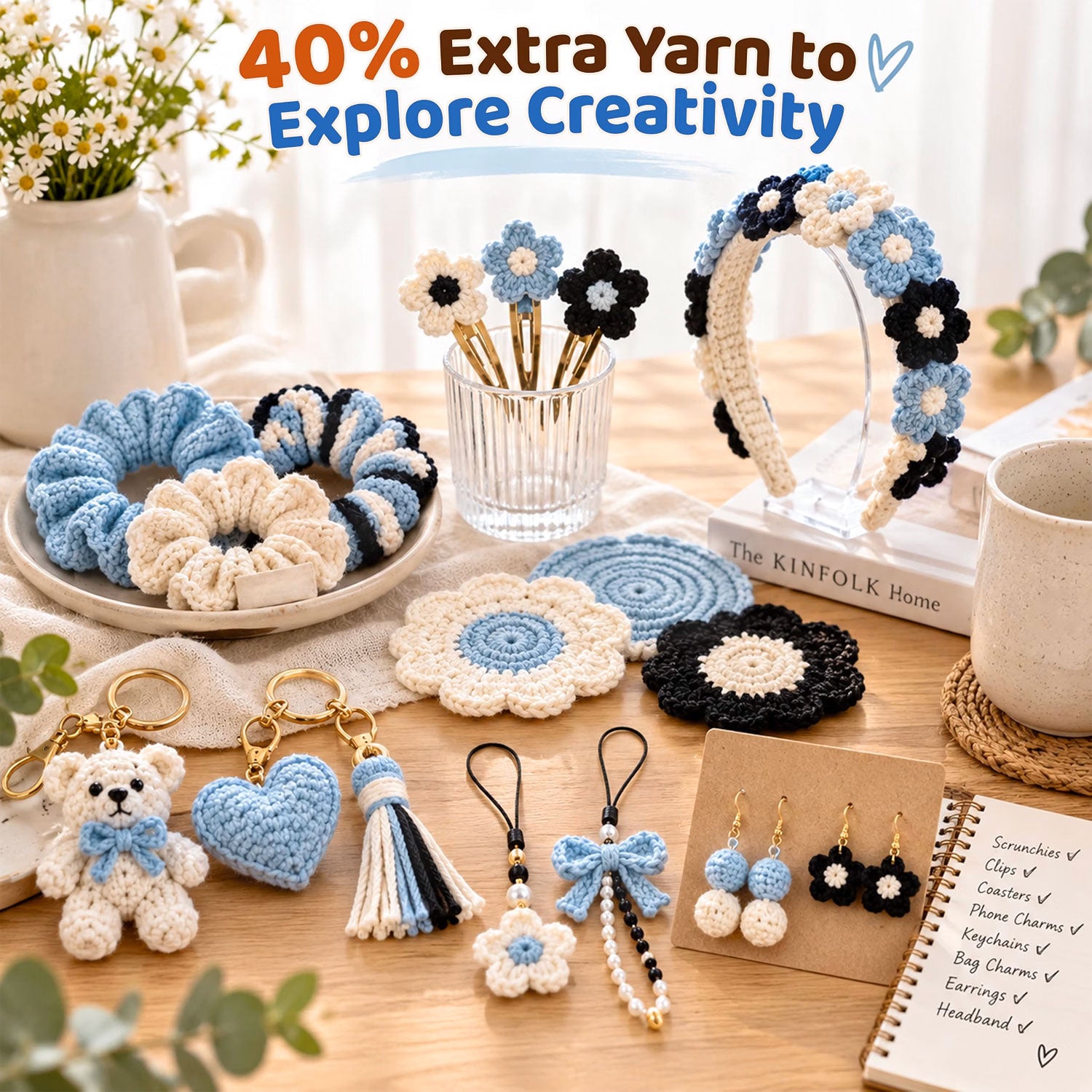 Crochet Kit for Beginners with Vedio DIY Turtle Hanging Planter Kit