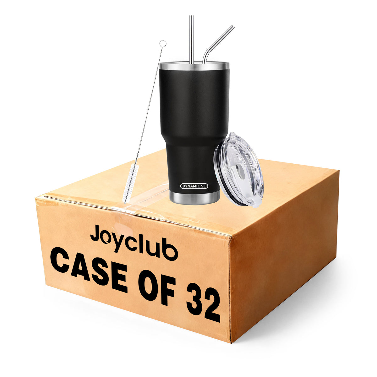 30 oz Black Stainless Steel Tumbler / Case of 32