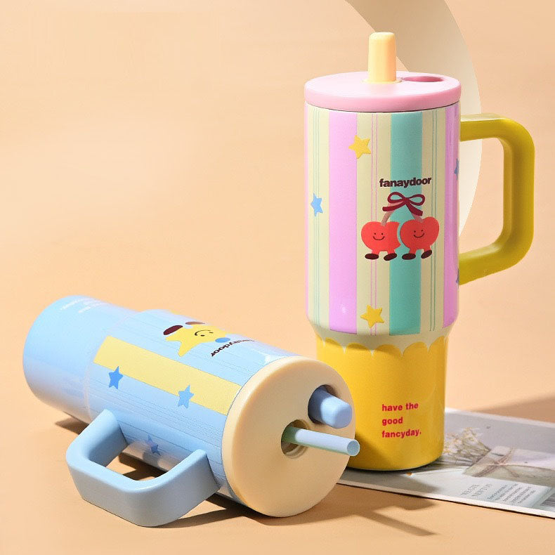 24 oz Tumbler with Lid and Straw - Designer Picks