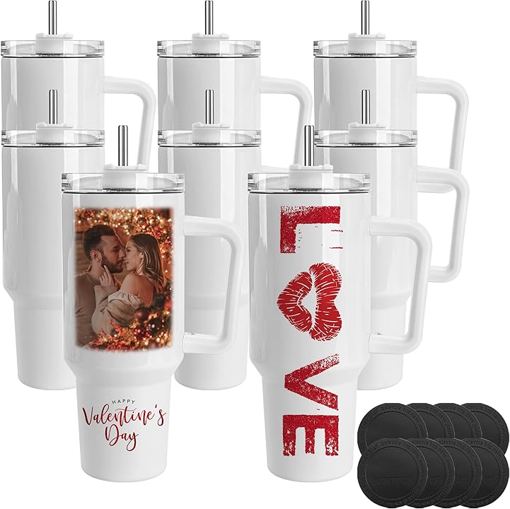 40 OZ Sublimation Tumblers with Handle