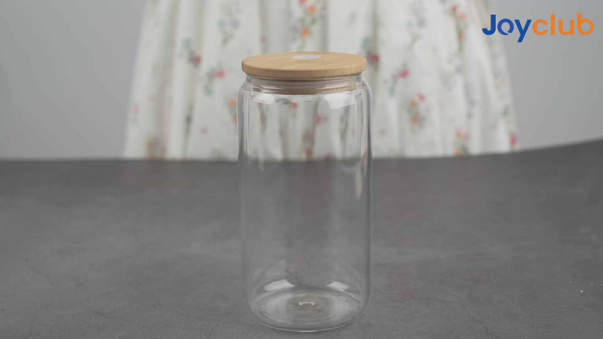 6 pack Clear Glass Cups with Bamboo Lids -You're saving 35%!– now just $14.99!