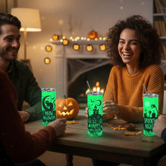 8 Pack 20 OZ Sublimation Tumblers Glow in the Dark