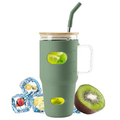 32 oz Glass Tumbler  (Green)