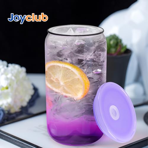 4 Pack Acrylic Lids for 16 oz Glass Cup (Purple)