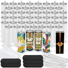 20 oz Sublimation tumblers  stainless steel cups bulk water bottles - 50pack