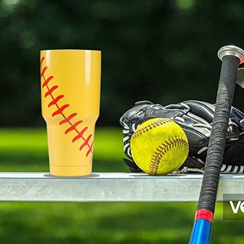 30 oz tumbler stainless steel cups metal water bottles in bulk - Softball