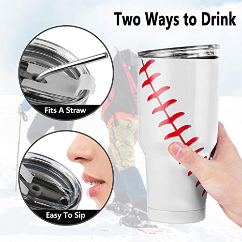 30 oz tumbler stainless steel cups metal water bottles in bulk - Basetball